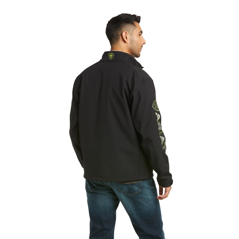 'Ariat' Men's Logo 2.0 Softshell Jacket - Black / Grey Camo 'Ariat' Men's Logo 2.0 Softshell Jacket - Black / Grey Camo -Outdoor Apparel Shop