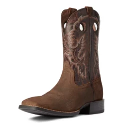 'Ariat' Men's Sport Buckout Square Toe - Brown -Outdoor Apparel Shop F21 MNS WEST 10038502 3 4 front 1024x1024@2x