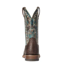 'Ariat' Men's Stinger Square Toe - Brown / Blue -Outdoor Apparel Shop F21 MNS WEST 10038504 heel 1024x1024@2x