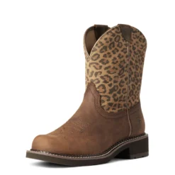 'Ariat' Women's Fatbaby Heritage - Distressed Brown / Leopard -Outdoor Apparel Shop F21 WMS WEST 10035861 3 4 front 1024x1024@2x