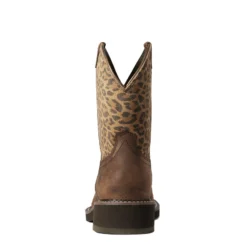 'Ariat' Women's Fatbaby Heritage - Distressed Brown / Leopard -Outdoor Apparel Shop F21 WMS WEST 10035861 heel 1024x1024@2x