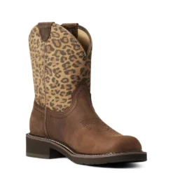'Ariat' Women's Fatbaby Heritage - Distressed Brown / Leopard -Outdoor Apparel Shop F21 WMS WEST 10035861 medial 1024x1024@2x