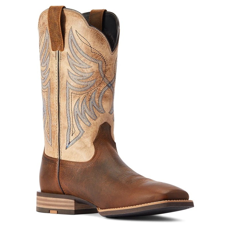 'Ariat' Men's 12" Everlite Blazin Western Square Toe - Whole Wheat / Sand Dollar 'Ariat' Men's 12" Everlite Blazin Western Square Toe - Whole Wheat / Sand Dollar -Outdoor Apparel Shop