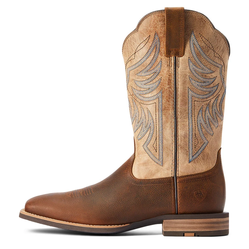 'Ariat' Men's 12" Everlite Blazin Western Square Toe - Whole Wheat / Sand Dollar 'Ariat' Men's 12" Everlite Blazin Western Square Toe - Whole Wheat / Sand Dollar -Outdoor Apparel Shop