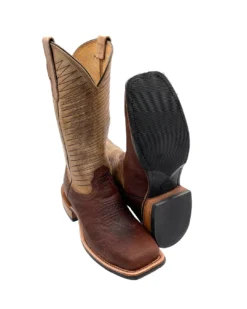 Fenoglio Boots Men's Bison Square Toe - Brown / Tan -Outdoor Apparel Shop FB001012126 1024x1024@2x