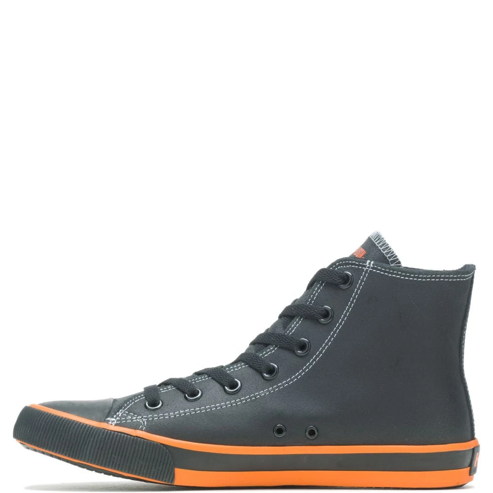 'Harley Davidson' Men's 4.25" Nathan Hi-Top Sneaker - Black 'Harley Davidson' Men's 4.25" Nathan Hi-Top Sneaker - Black -Outdoor Apparel Shop HDM D93816 101221 F15