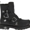 'Harley Davidson' Men's 6" Distortion Skull Zip Boot - Black