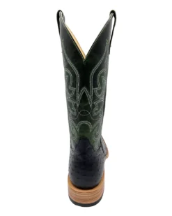 'Anderson Bean' Men's 13" HorsePower Top Hand Full Quill Ostrich - Black / Emerald Explosion -Outdoor Apparel Shop HP80045 1024x1024@2x