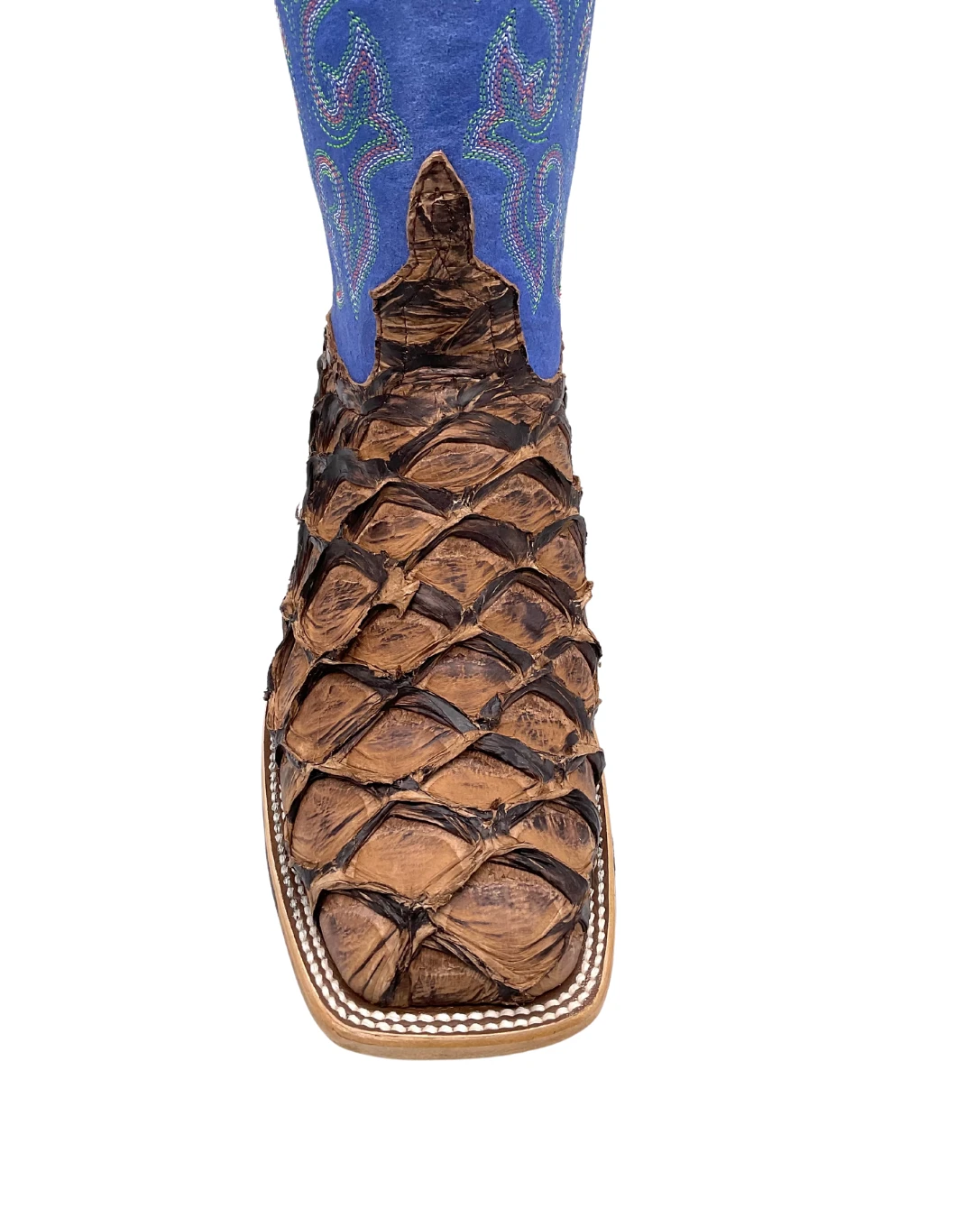 'Anderson Bean' Men's 13" HorsePower Top Hand Big Bass Square Toe - Pirarucu / Royal Sinsation 'Anderson Bean' Men's 13" HorsePower Top Hand Big Bass Square Toe - Pirarucu / Royal Sinsation -Outdoor Apparel Shop