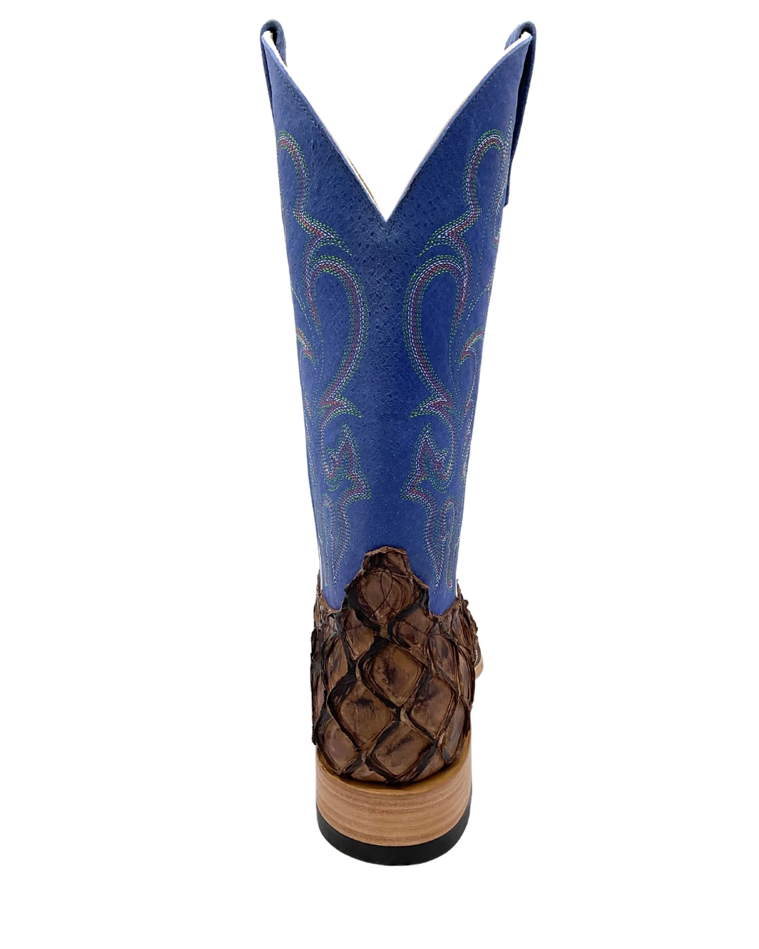 'Anderson Bean' Men's 13" HorsePower Top Hand Big Bass Square Toe - Pirarucu / Royal Sinsation 'Anderson Bean' Men's 13" HorsePower Top Hand Big Bass Square Toe - Pirarucu / Royal Sinsation -Outdoor Apparel Shop