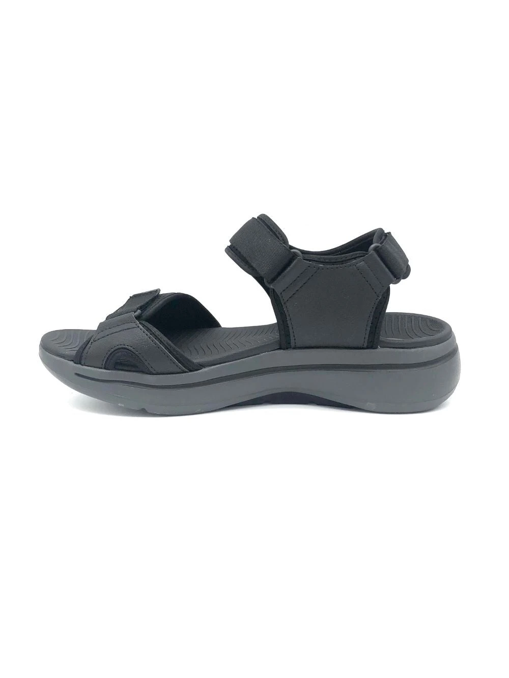 'Skechers' Men's GOwalk Arch Fit Sandal - Black / Charcoal 'Skechers' Men's GOwalk Arch Fit Sandal - Black / Charcoal -Outdoor Apparel Shop