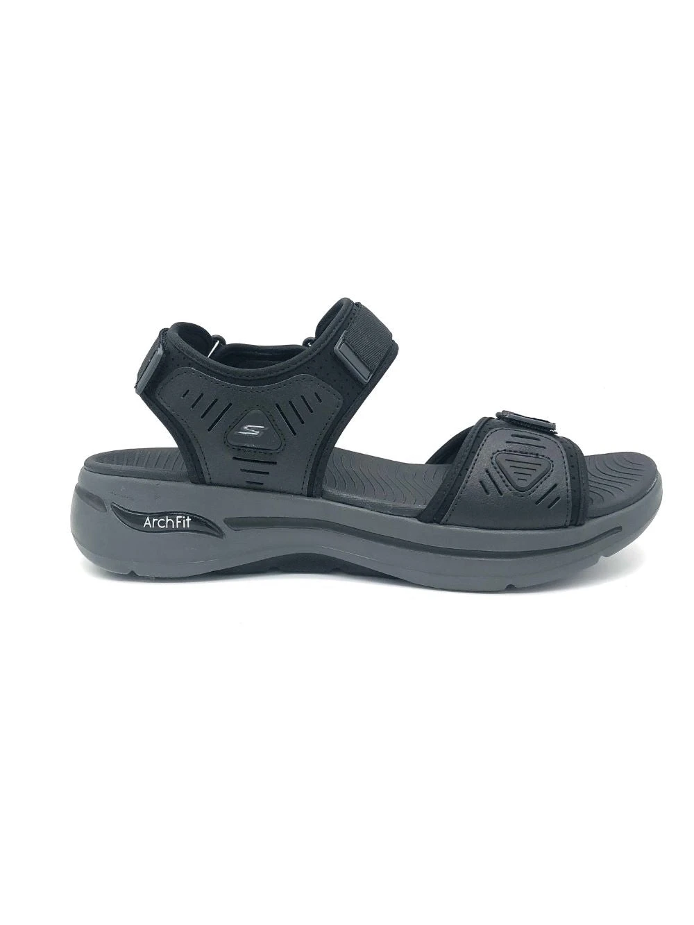 'Skechers' Men's GOwalk Arch Fit Sandal - Black / Charcoal 'Skechers' Men's GOwalk Arch Fit Sandal - Black / Charcoal -Outdoor Apparel Shop