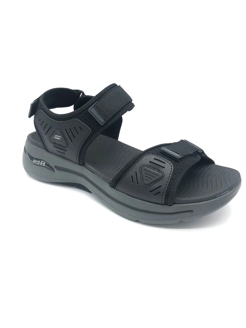 'Skechers' Men's GOwalk Arch Fit Sandal - Black / Charcoal 'Skechers' Men's GOwalk Arch Fit Sandal - Black / Charcoal -Outdoor Apparel Shop