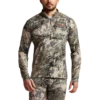 'Sitka' Men's Core Midweight Zip T-Shirt - Big Game : Optifade Open Country