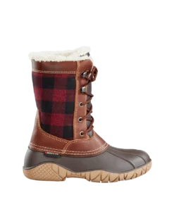 'Baffin' Women's Jasper Insulated WP Boot - Red / Black Plaid