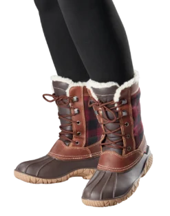 'Baffin' Women's Jasper Insulated WP Boot - Red / Black Plaid -Outdoor Apparel Shop JASPER RAF ONFOOT 1024x1024@2x