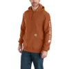 'Carhartt' Men's Midweight Logo Hoodie - Burnt Sienna Heather