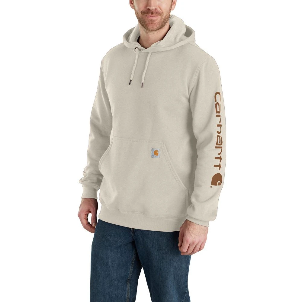'Carhartt' Men's Midweight Logo Hoodie - Malt 'Carhartt' Men's Midweight Logo Hoodie - Malt -Outdoor Apparel Shop