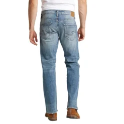 'Silver Jeans' Men's Zac Relaxed Fit Straight Leg - Medium Indigo -Outdoor Apparel Shop M42408LDS386 IND 2 1024x1024@2x