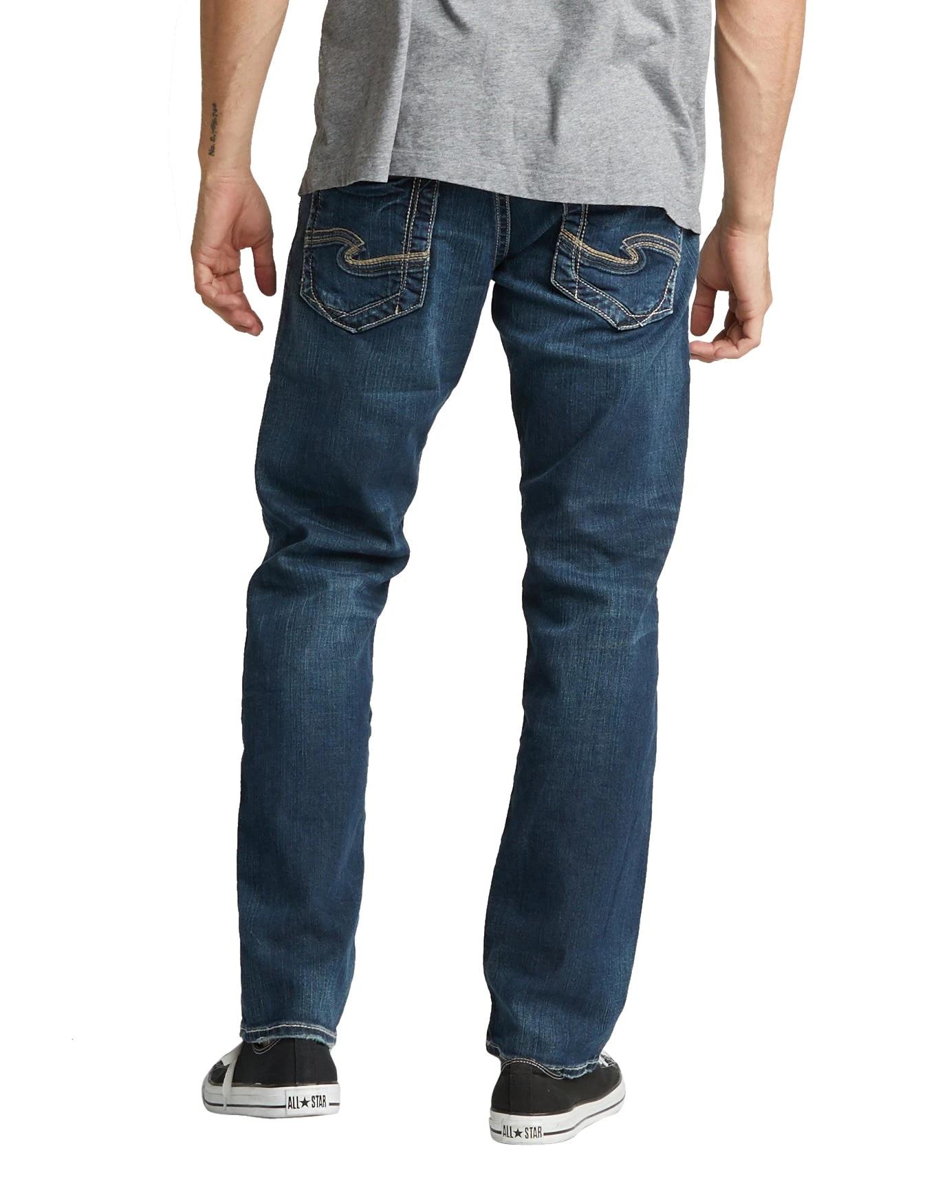 'Silver Jeans' Men's Eddie - Dark Wash Indigo Denim 'Silver Jeans' Men's Eddie - Dark Wash Indigo Denim -Outdoor Apparel Shop