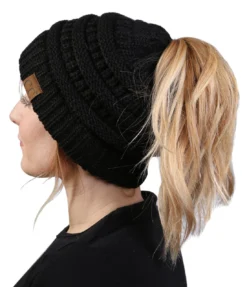 'C.C®' Beanietail - Black