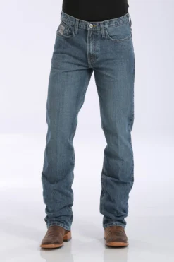 'Cinch' Men's Silver Label Slim Fit - Medium Stonewash