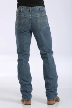 'Cinch' Men's Silver Label Slim Fit - Medium Stonewash -Outdoor Apparel Shop MB98034001 3 1024x1024@2x