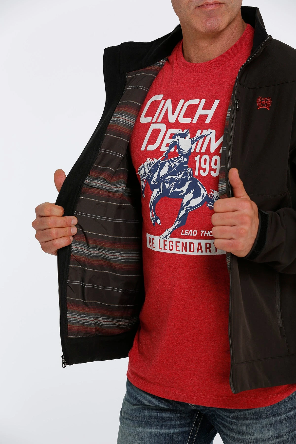 'Cinch' Men's Lined Bonded Jacket - Brown 'Cinch' Men's Lined Bonded Jacket - Brown -Outdoor Apparel Shop MWJ1567003