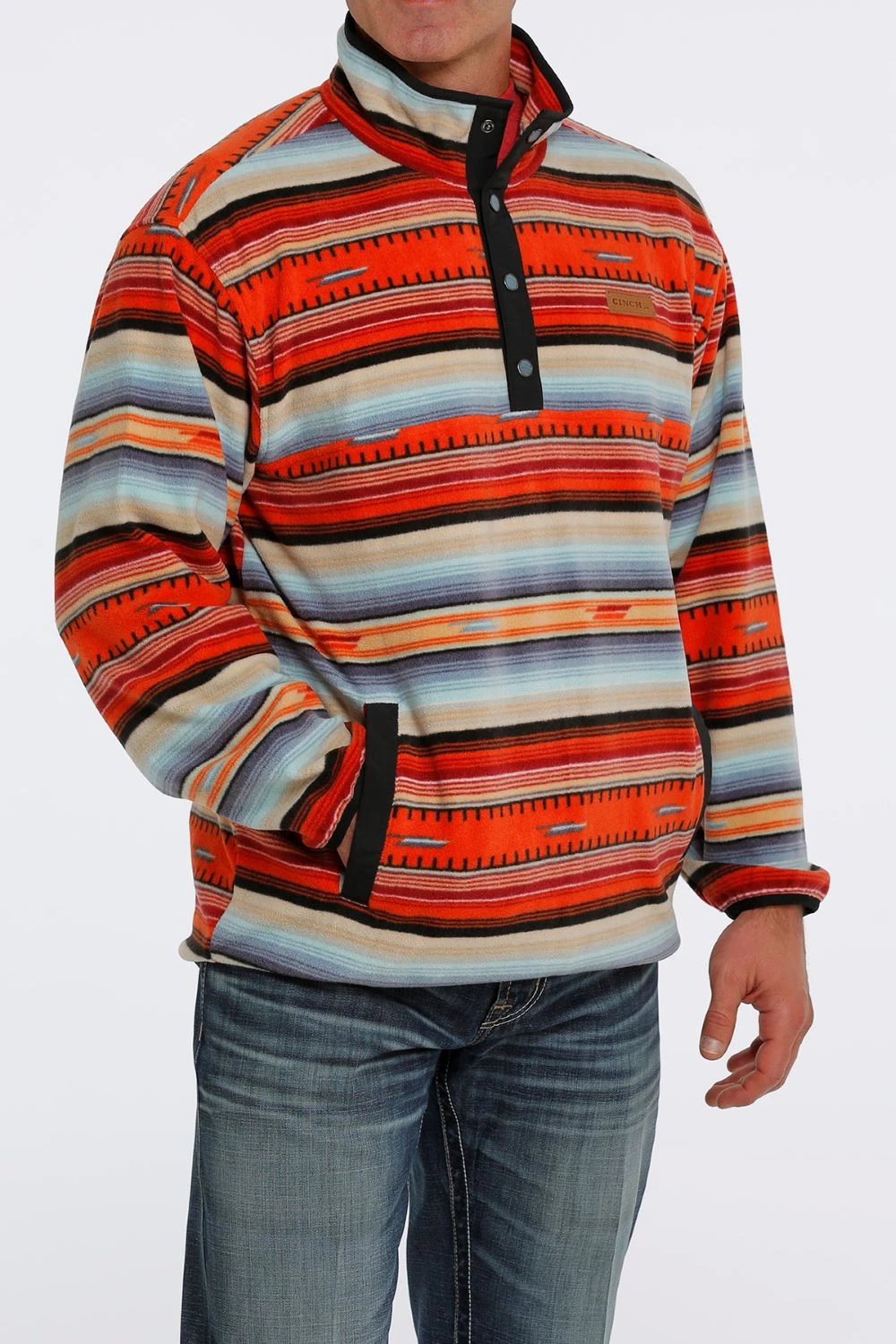 'Cinch' Men's Polar Fleece Pullover - Multi 'Cinch' Men's Polar Fleece Pullover - Multi -Outdoor Apparel Shop MWK1514013