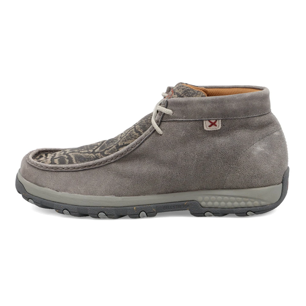 'Twisted X' Men's Chukka Driving Moc - Grey / Grey Elephant 'Twisted X' Men's Chukka Driving Moc - Grey / Grey Elephant -Outdoor Apparel Shop