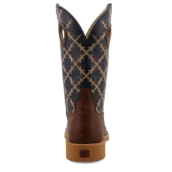 'Twisted X' Men's 12" Tech X Western Square Toe - Rustic Brown/ Navy -Outdoor Apparel Shop MXTR004.04 4800x4800 R 1024x1024@2x
