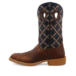 'Twisted X' Men's 12" Tech X Western Square Toe - Rustic Brown/ Navy -Outdoor Apparel Shop MXTR004.06 4800x4800 L 1024x1024@2x