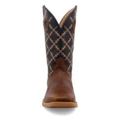 'Twisted X' Men's 12" Tech X Western Square Toe - Rustic Brown/ Navy -Outdoor Apparel Shop MXTR004.08 4800X4800 R 1024x1024@2x