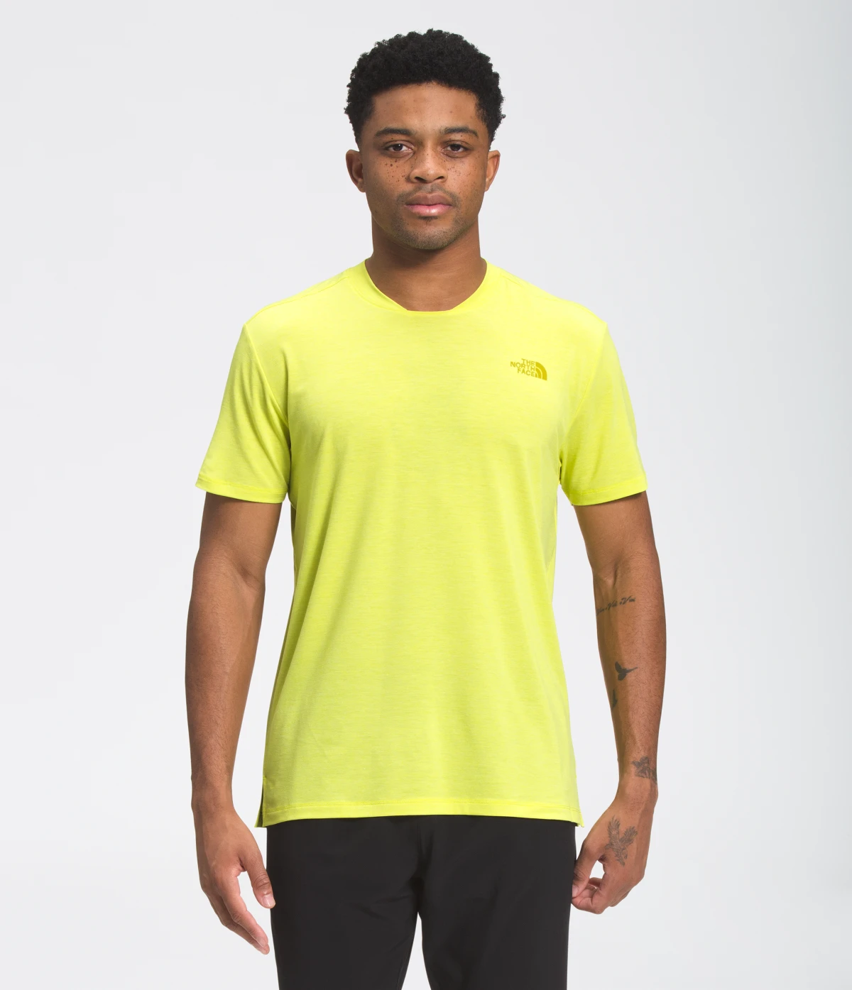 'The North Face' Men's Wander T-Shirt - Sulphur Spring Green Heather 'The North Face' Men's Wander T-Shirt - Sulphur Spring Green Heather -Outdoor Apparel Shop