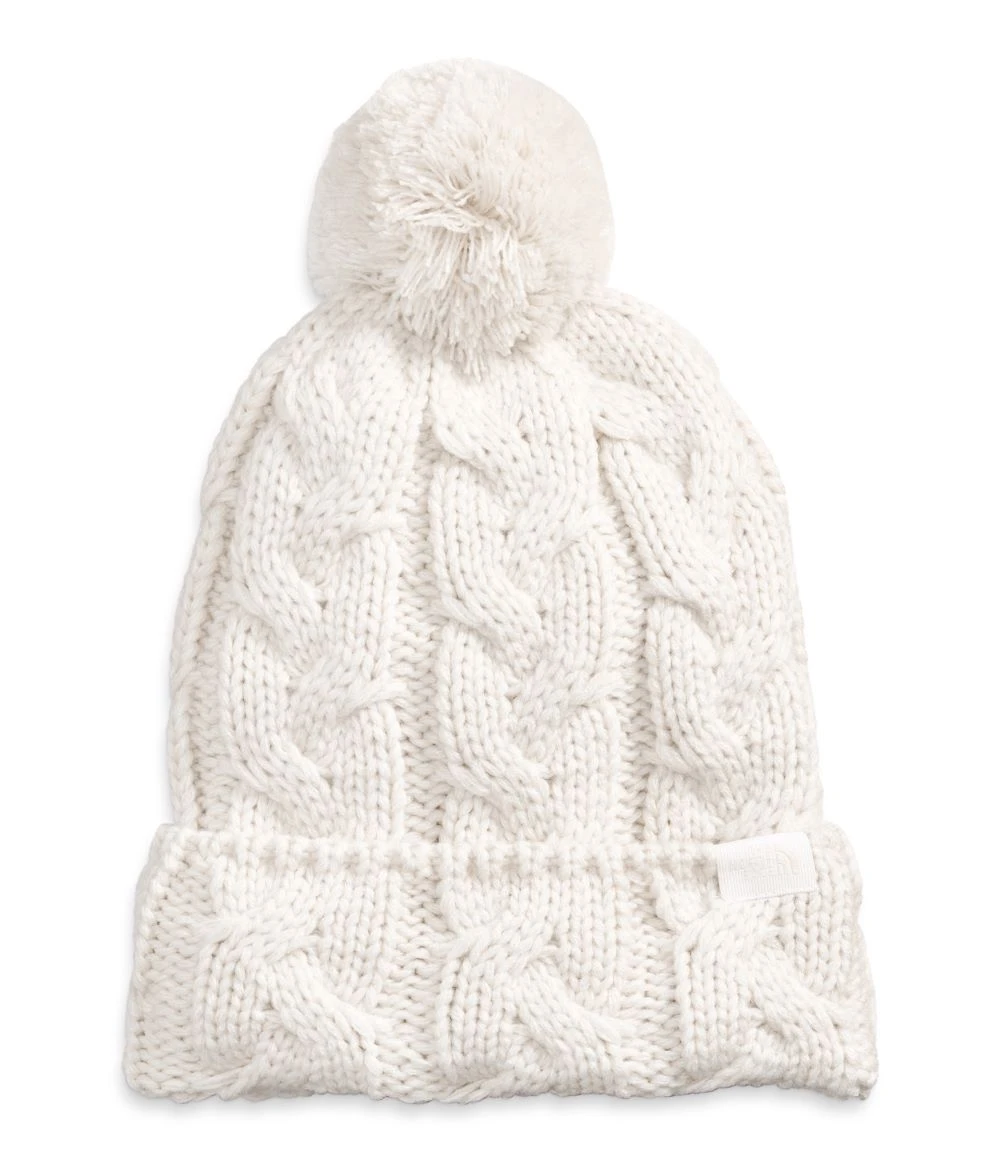 'The North Face' Women's Cable Minna Pom Beanie - Gardenia White 'The North Face' Women's Cable Minna Pom Beanie - Gardenia White -Outdoor Apparel Shop