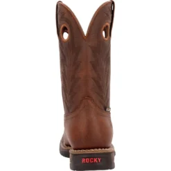 'Rocky' Men's Long Range Western WP Soft Toe - Brown 4 'Rocky' Men's Long Range Western WP Soft Toe - Brown -Outdoor Apparel Shop RKW0390 back 1024x1024@2x