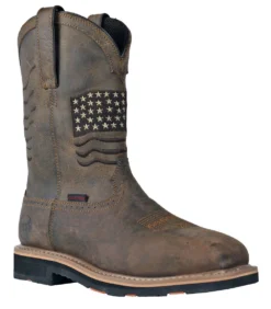 'Hoss Boots' Men's 11" Rancher EH WP Comp Toe - Rushmore Brown -Outdoor Apparel Shop RUSHMORE SMS BROWN COMP 1L 1024x1024@2x