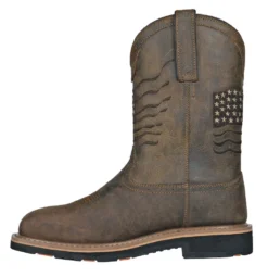 'Hoss Boots' Men's 11" Rancher EH WP Comp Toe - Rushmore Brown -Outdoor Apparel Shop RUSHMORE SMS BROWN COMP 2L 1024x1024@2x