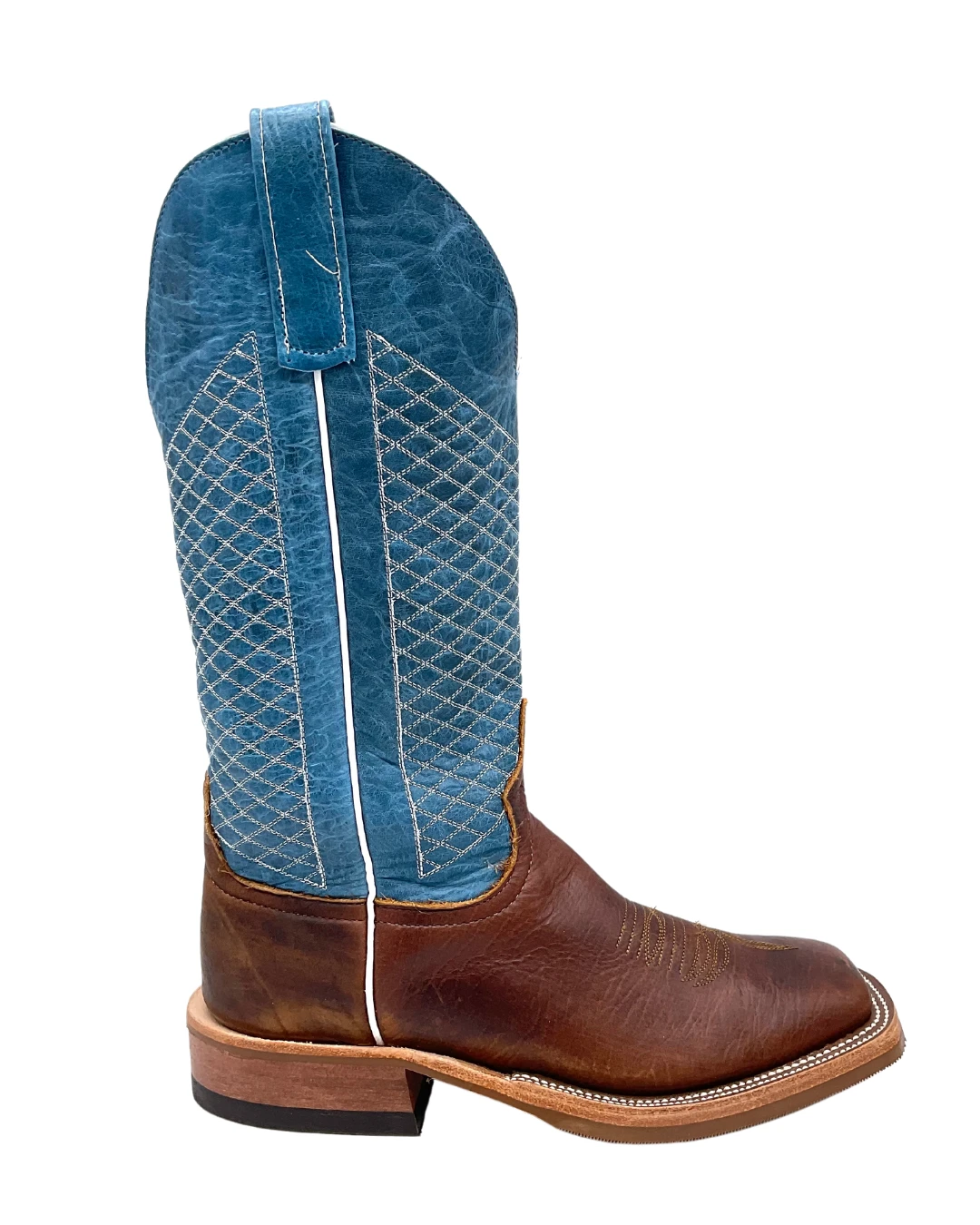 'Anderson Bean' Men's 13" Western Square Toe - Bison / Blue Lava 'Anderson Bean' Men's 13" Western Square Toe - Bison / Blue Lava -Outdoor Apparel Shop