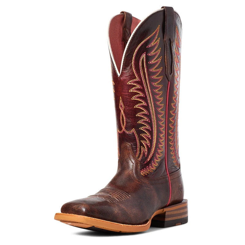 'Ariat' Women's 12" Belmont Western Square Toe - Crackled Cafe 'Ariat' Women's 12" Belmont Western Square Toe - Crackled Cafe -Outdoor Apparel Shop S21 WMS WEST 10035780 3