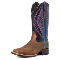 'Ariat' Women's Primetime Square Toe - Brown -Outdoor Apparel Shop S21 WMS WEST 10035936 3 4 front 1024x1024@2x