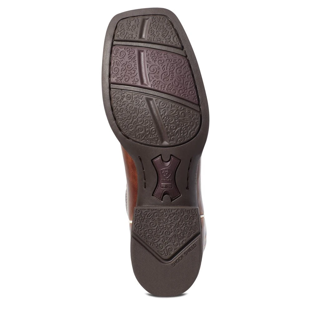 'Ariat' Women's West Bound Square Toe - Russet Rebel / Crackle Navy 'Ariat' Women's West Bound Square Toe - Russet Rebel / Crackle Navy -Outdoor Apparel Shop