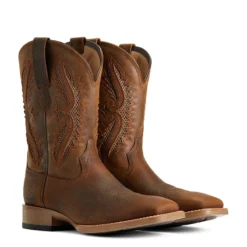 'Ariat' Men's 11" Rowder VentTek 360° Western Square Toe - Earth / Mack Brown -Outdoor Apparel Shop S22 MNS WEST 10040237 pair 1024x1024@2x