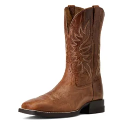 'Ariat' Men's 10.5" Brander Western Square Toe - Dark Tan -Outdoor Apparel Shop S22 MNS WEST 10040408 3 4 front 1024x1024@2x