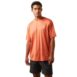 'Ariat' Men's Charger Ariat Stamp T Shirt - Blood Red -Outdoor Apparel Shop S23 MNS WEST 10043768 front 1024x1024@2x