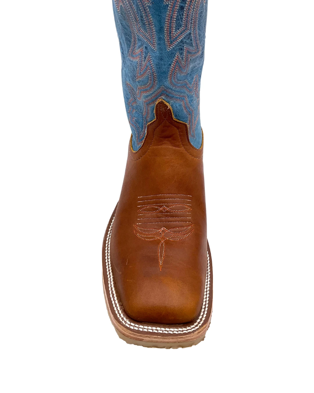 'Anderson Bean' Men's 13" Briar Mad Dog Western Square Toe - Brown / Blue 'Anderson Bean' Men's 13" Briar Mad Dog Western Square Toe - Brown / Blue -Outdoor Apparel Shop
