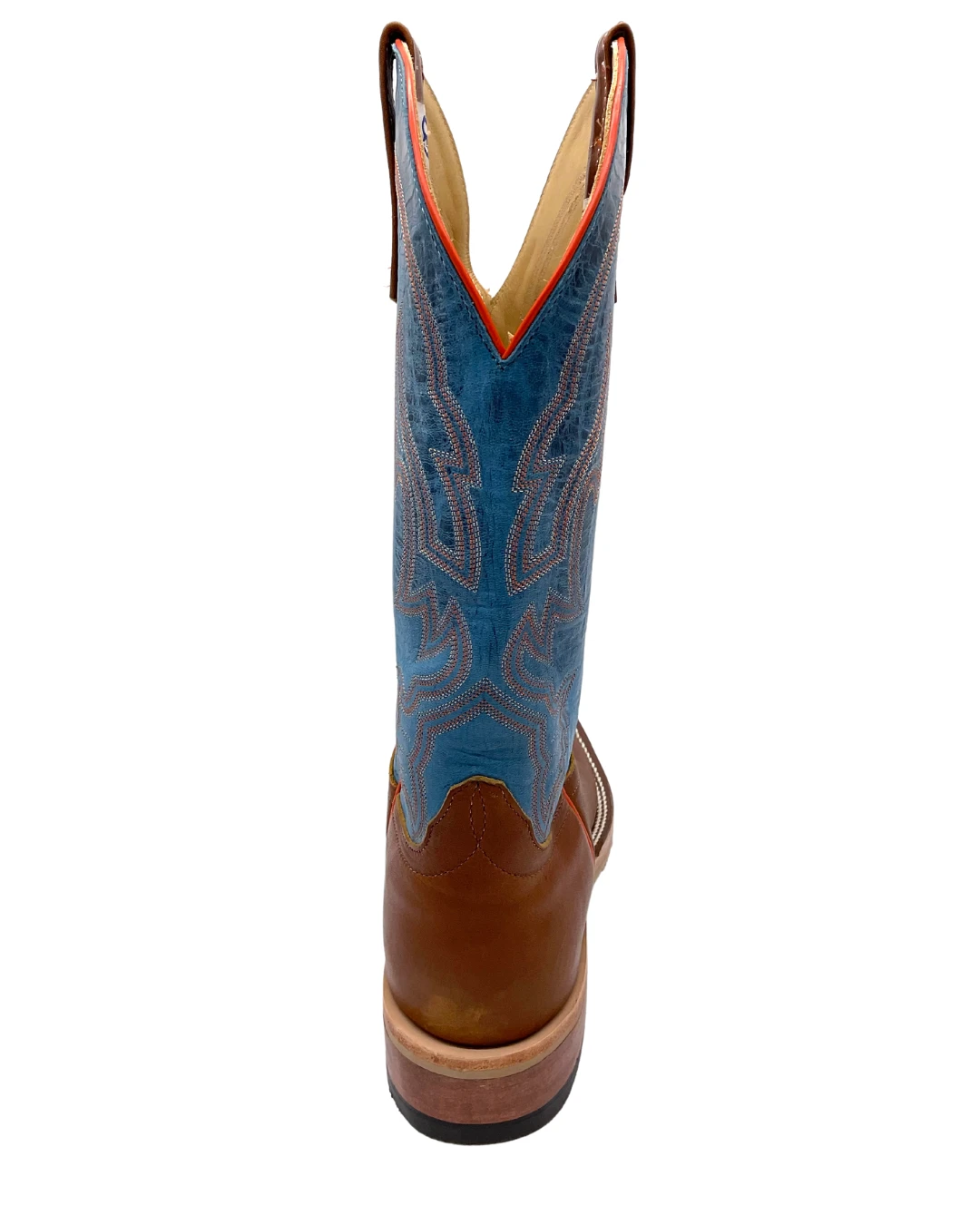 'Anderson Bean' Men's 13" Briar Mad Dog Western Square Toe - Brown / Blue 'Anderson Bean' Men's 13" Briar Mad Dog Western Square Toe - Brown / Blue -Outdoor Apparel Shop
