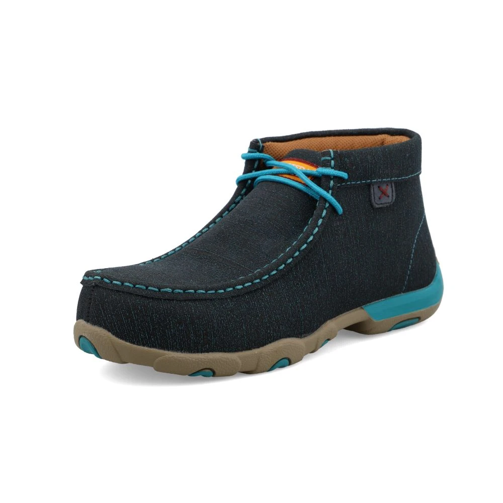 'Twisted X' Women's Chukka Driving Moc EH Comp Toe - Dark Teal / Turquoise 'Twisted X' Women's Chukka Driving Moc EH Comp Toe - Dark Teal / Turquoise -Outdoor Apparel Shop