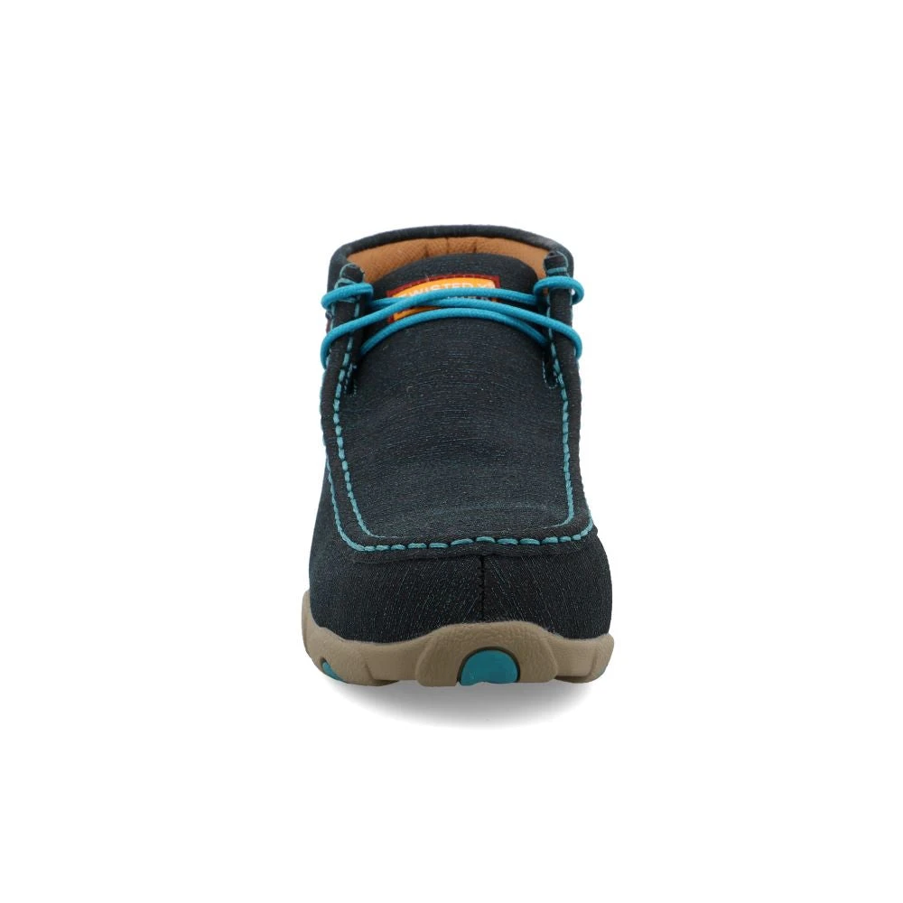 'Twisted X' Women's Chukka Driving Moc EH Comp Toe - Dark Teal / Turquoise 'Twisted X' Women's Chukka Driving Moc EH Comp Toe - Dark Teal / Turquoise -Outdoor Apparel Shop