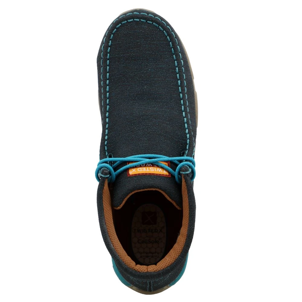 'Twisted X' Women's Chukka Driving Moc EH Comp Toe - Dark Teal / Turquoise 'Twisted X' Women's Chukka Driving Moc EH Comp Toe - Dark Teal / Turquoise -Outdoor Apparel Shop